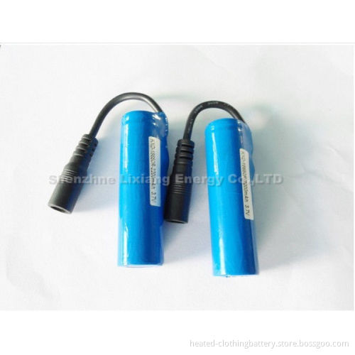 Rechargable Li-ion Heated Shoe Battery , 3.7v 2200mah And 500 Cycles Life